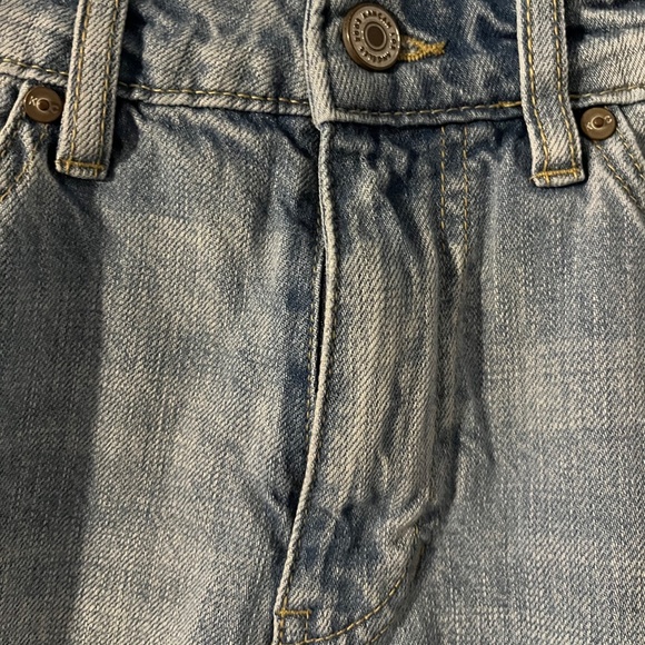 Kancan Distressed Ripped Jeans High Rise Womens Size 25 Size 3 Light Wash Pants - Picture 5 of 11